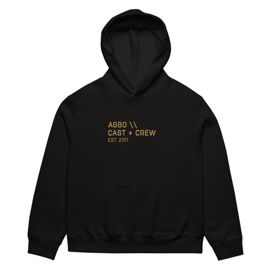 'CAST + CREW' Oversized Hoodie \\ Collection '25